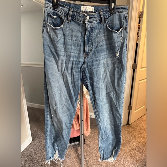 Abercrombie & Fitch Denim - Abercrombie & Fitch Blue Boyfriend Jeans Distressed Casual